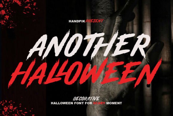 Another Halloween: A Bold Display Font for Impactful Web Headlines