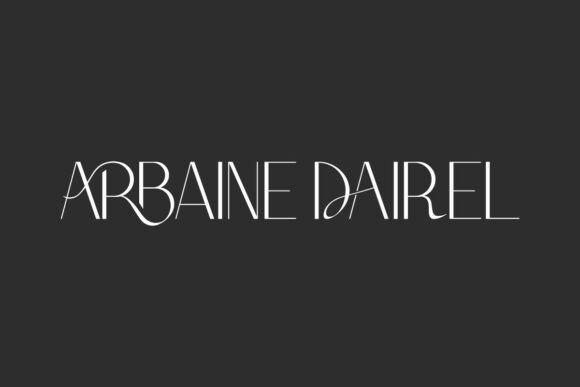 Arbaine Dairel: A Refined Display Font for Editorial Design