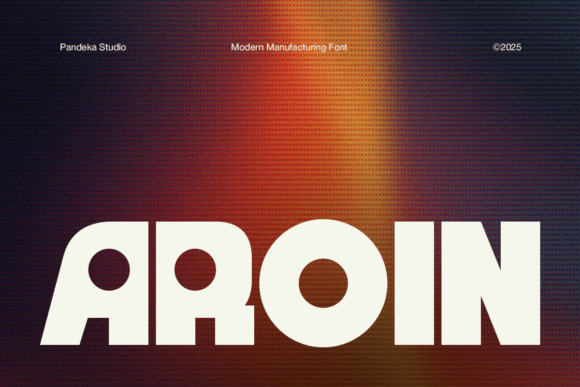 Aroin: A Bold Display Font for Editorial Impact
