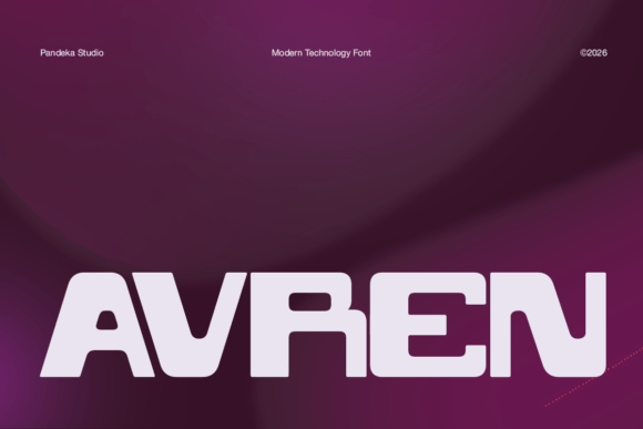 Avren: A Futuristic Display Font for Editorial Impact