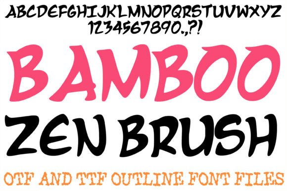 Bamboo Zen Brush: A Vibrant Display Typeface for Digital Branding