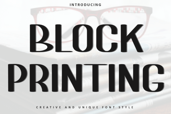Block Printing: A Festive Display Typeface for Editorial Design