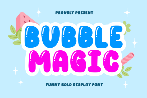 Bubble Magic: A Playful Display Font for Small Business Branding