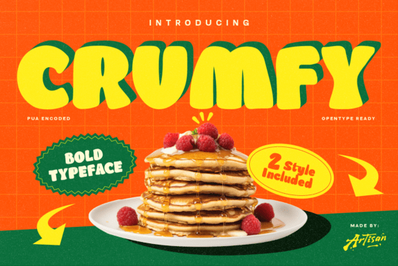 Crumfy: A Display Font That Makes Your Brand Feel Warm & Inviting
