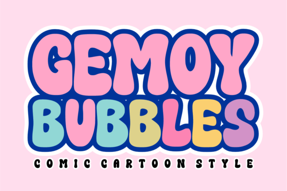 Gemoy Bubbles: A Playful Display Font That Pops in Campaign Visuals