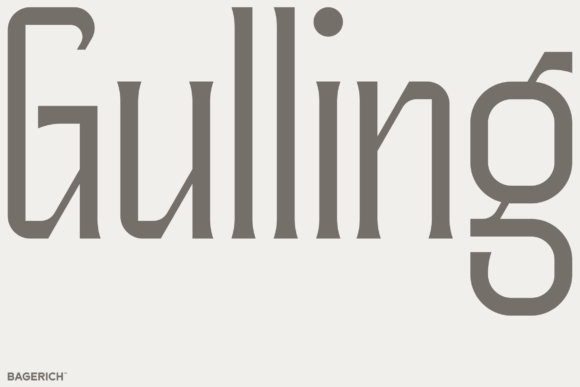 Gulling: A Striking Display Font for Digital Brand Impact