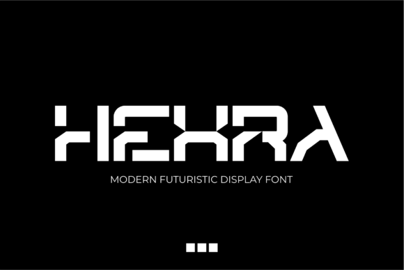 Hexra: A Futuristic Display Typeface for Modern Branding