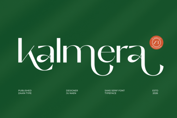 Kalmera: A Modern Display Typeface for Digital Clarity