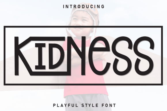Kidness: A Modern Display Typeface for Playful Editorial Identity