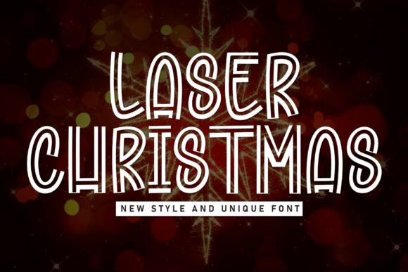 Laser Christmas: A Display Font That Cuts Through the Holiday Noise