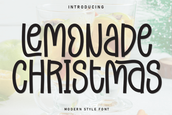 Lemonade Christmas: A Handwritten Display Font with Gentle Warmth