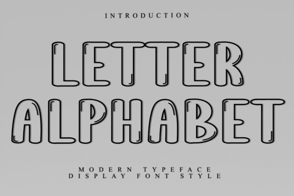 Letter Alphabet: A Bold, Bubble-Style Display Typeface for Editorial Energy