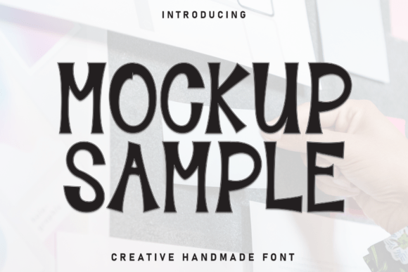 Mockup Sample: A High-Impact Display Font for Bold Brand Identities