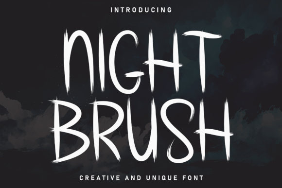 Night Brush: A Handwritten Display Font for Editorial Charm