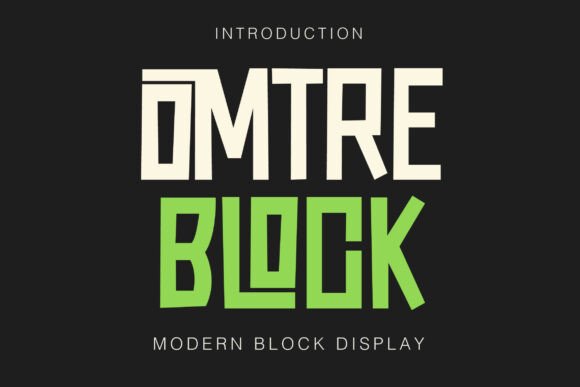 Omtre Block: A Modern Serif Display Font for Polished Branding