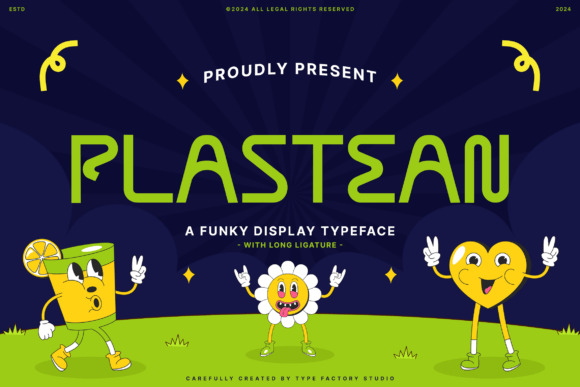 Plastean: A Playful Display Typeface for Campaign Visuals
