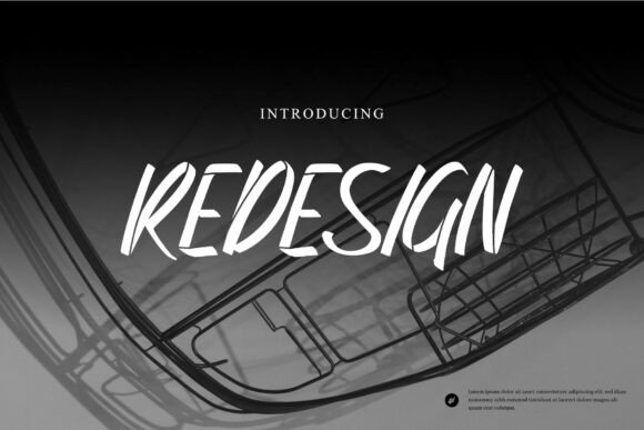 Redesign: A Bold Brush Stencil Typeface for Editorial Impact