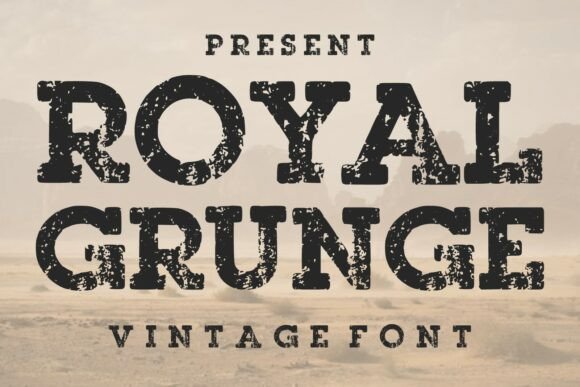 Royal Grunge: A Bold, Authentic Display Font for Small Business Branding