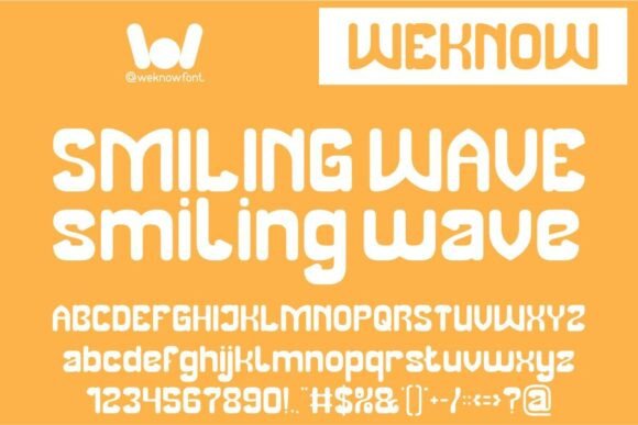 Smiling Wave: A Retro Display Font for Editorial Charm