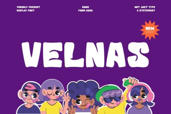 Velnas: A Playful Display Font That Feels Like a Design Shortcut