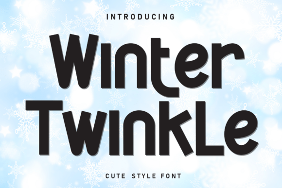 Winter Twinkle: A Display Font That Feels Like Fresh Snow
